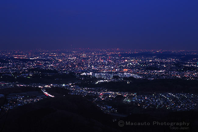 東京都八王子市の夜景スポット 八王子城跡