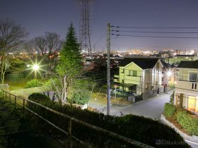 豊田駅（北西）方向の夜景を望む